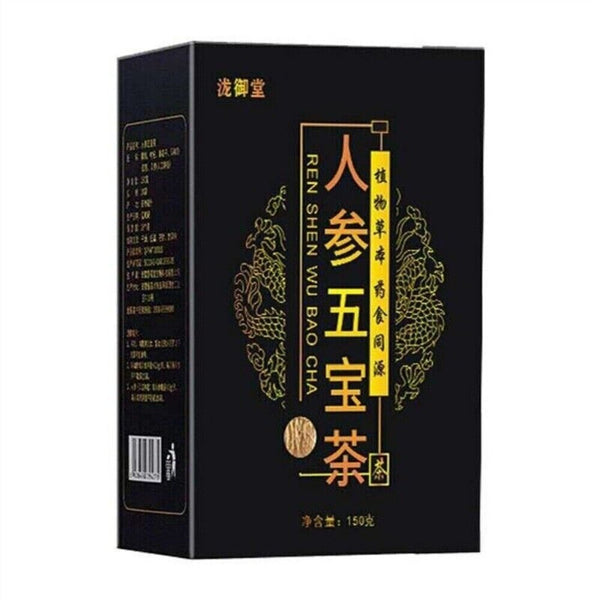 Ginseng Six Treasure Tea Kidney Liver Support with Red Dates Herbal Wellness