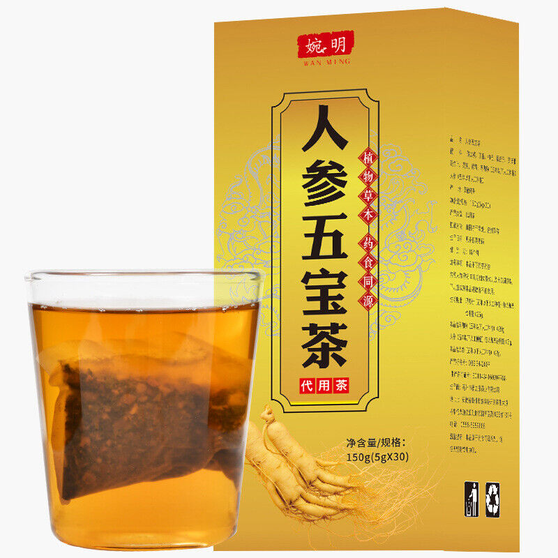 HelloYoung 150g Golden gun solid tonic tea ginseng 5 treasure tea men's 29ingredients tea Main image