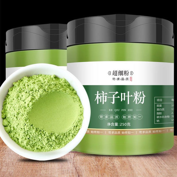 Homemade Face Mask Powder Green Tender Persimmon Leaf Powder