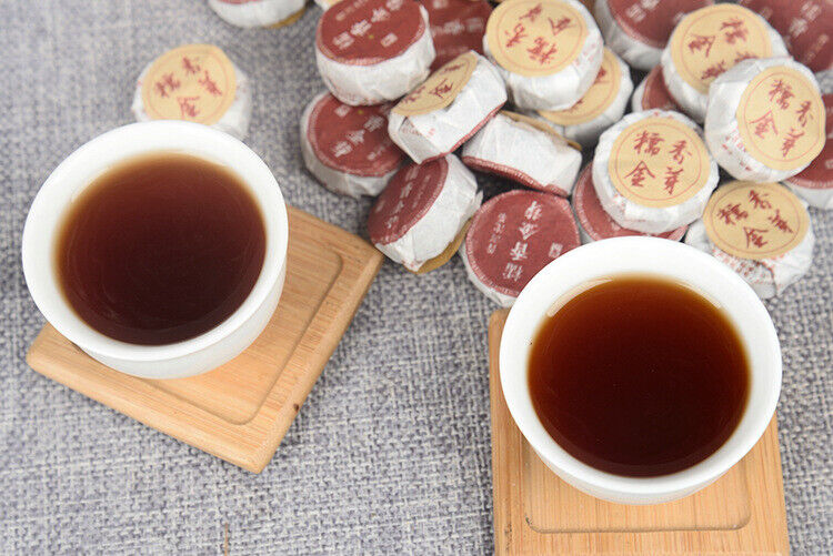 HelloYoung 500g Yunnan Puerh Tea Glutinous Rice Tuo Tea Menghai Golden Bud Mini Tuo Tea