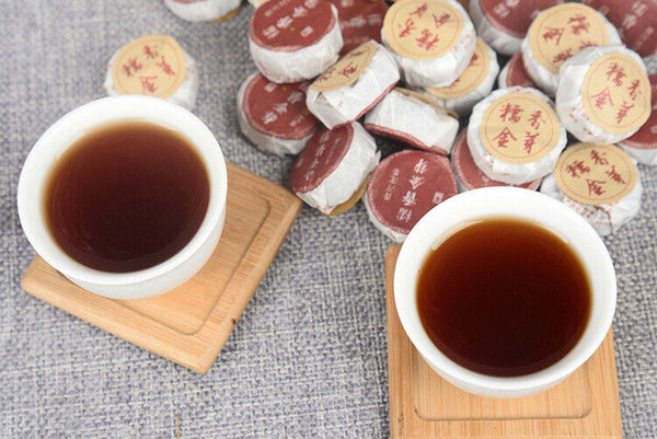 HelloYoung 500g Yunnan Puerh Tea Glutinous Rice Tuo Tea Menghai Golden Bud Mini Tuo Tea