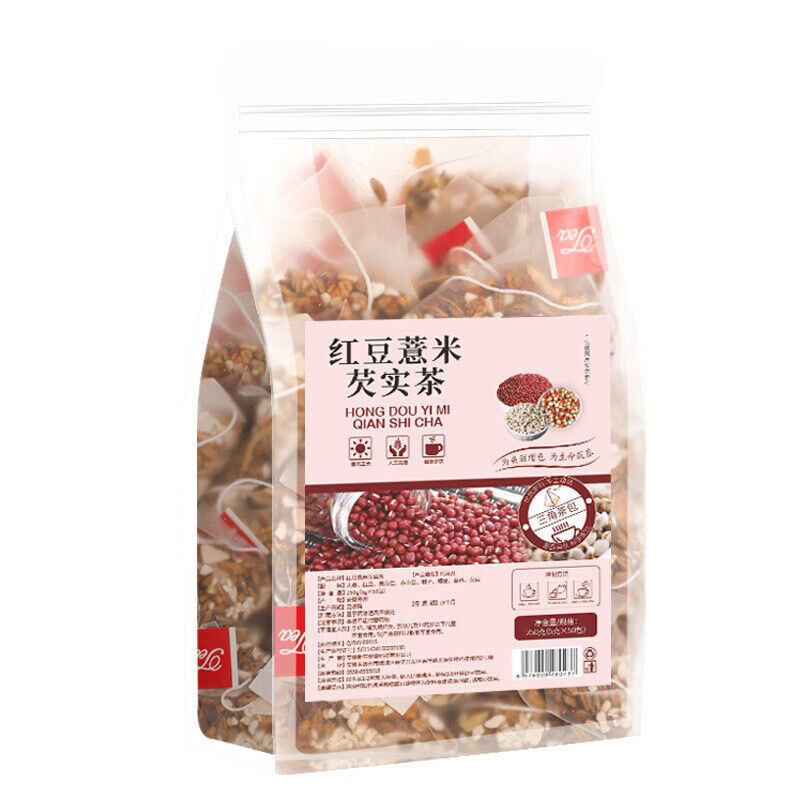 Red Bean Coix Seed Gorgon Fruit Tea 250g 50 Bags Triangular Herbal Wellness Tea Main image