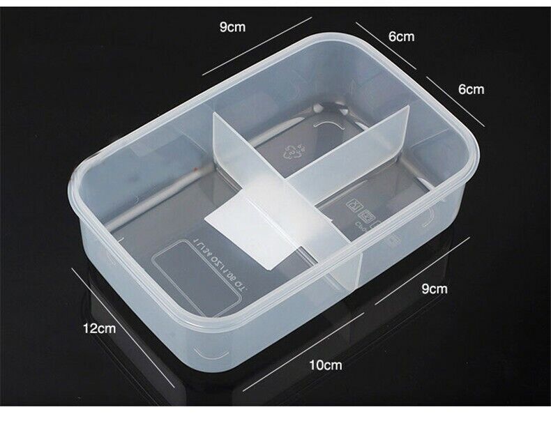 Plastic Clear Tableware Buckle LunchBox Can Microwave Oven Bento Dinnerware Nice