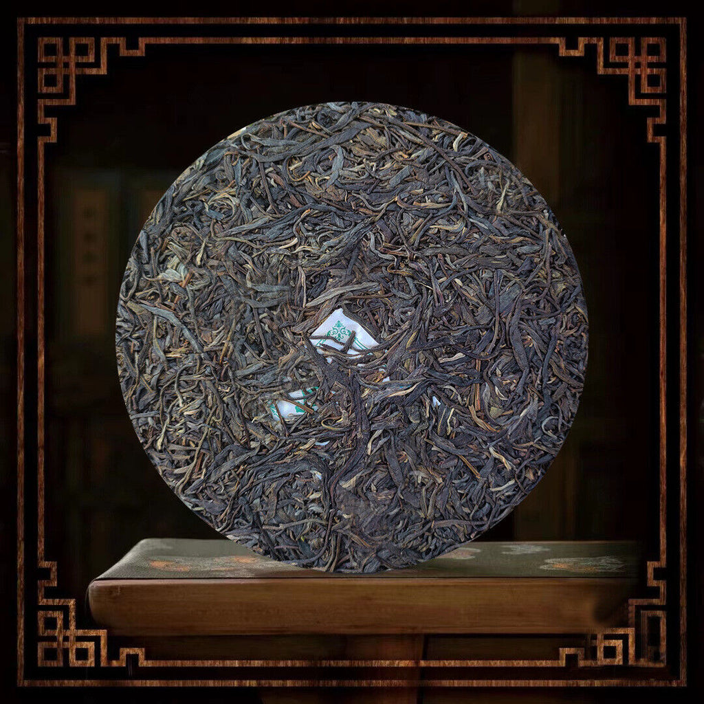 HelloYoung Mengla-Yiwu Tea Rare Jiao Mu Character End Soft Pu'er Raw Tea 357g/12.59oz