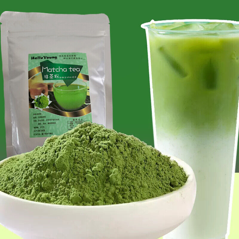 Matcha powder latte sweetened premux keto organic green tea japan 250g/8.8oz