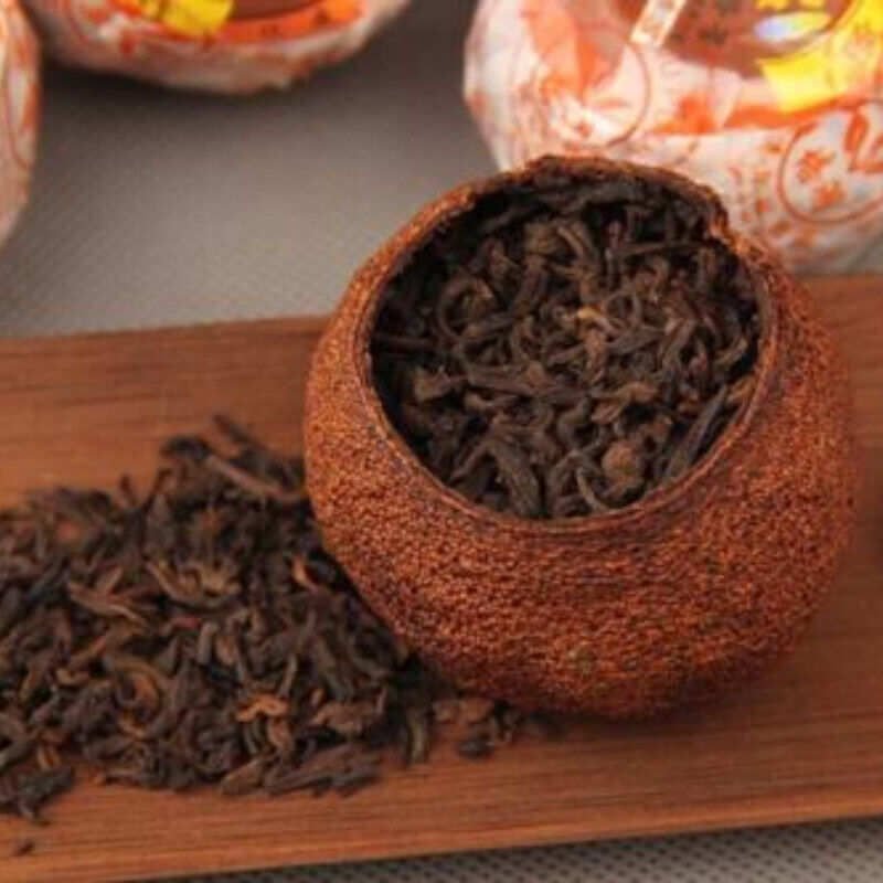 HelloYoung PEI YU Xinhui Aged Chenpi Ripe Puer Tea Orange Skin Puerh Pu'er Loose Tea 312