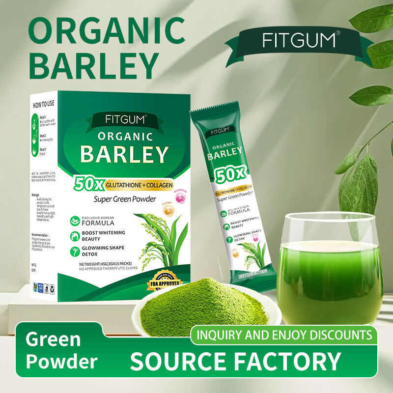 Barley Grass Juice Powder Young Leaf Extract - Superfood Green Powder