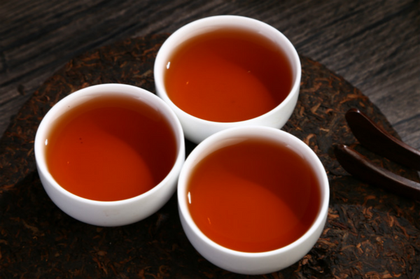HelloYoung 357g Puerh Dry Storage Menghai Mountain Mellow Ripe Tea Yunnan Seven Seed Cake