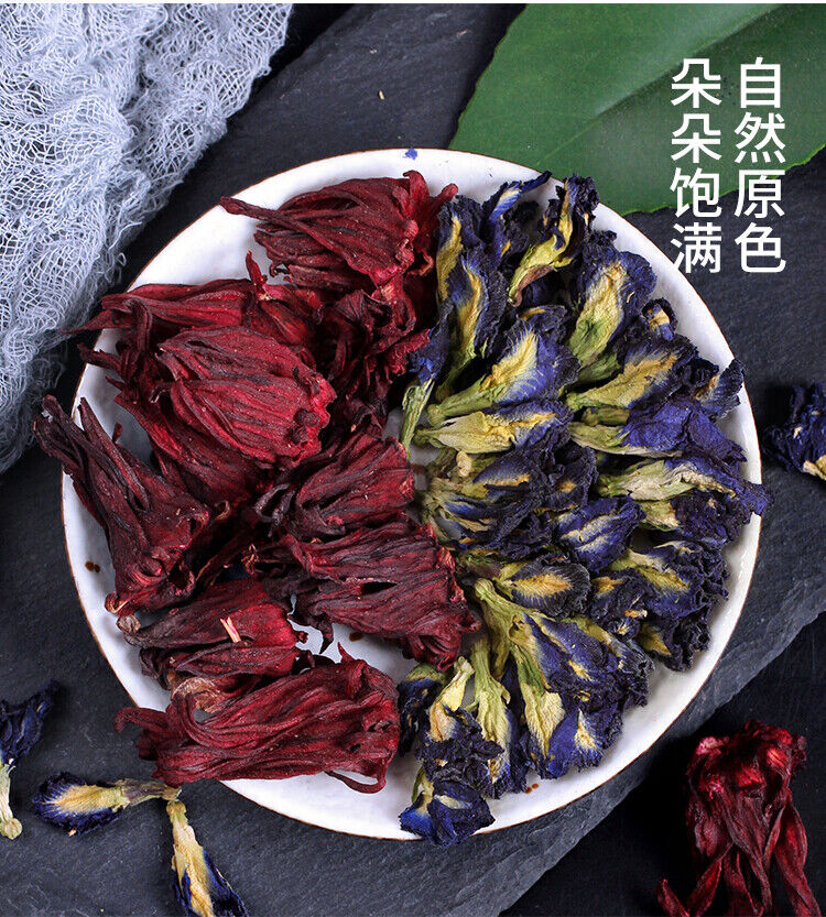 Butter Fly Pea Flower Dried Flower Blue Butter Fly Roselle Tea Colorful Tea Secondary image