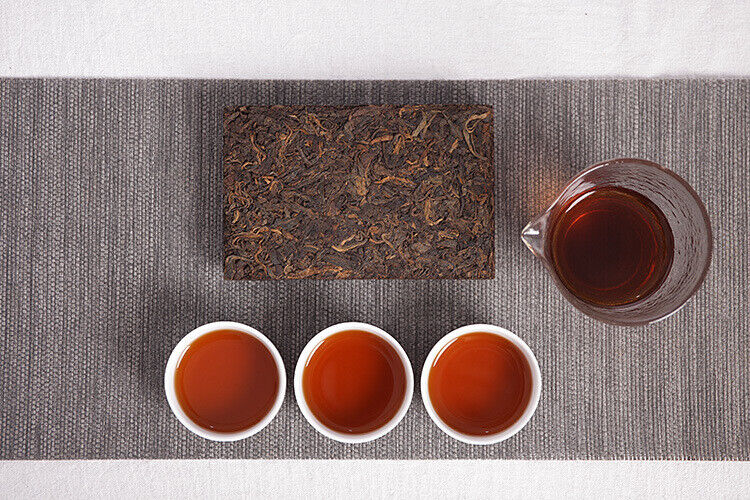 HelloYoung 250g Yunnan Pu'er Tea Menghai Mature Tea Yugong Golden Brick Aroma Mature Tea