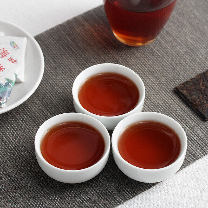 HelloYoung 500G Yunnan Pu'er Tea Menghai Flavor Small Square Brick 8g Ripe Tea
