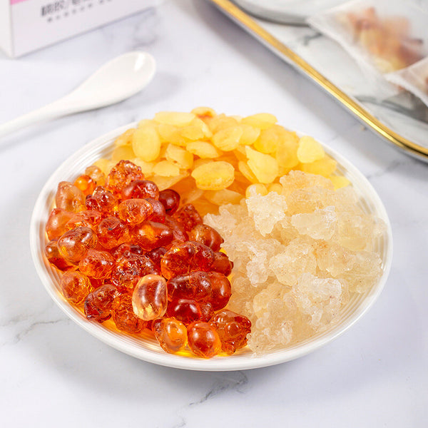 Peach Gum Snow Fungus  Saponin Rice Combo Beauty Soup