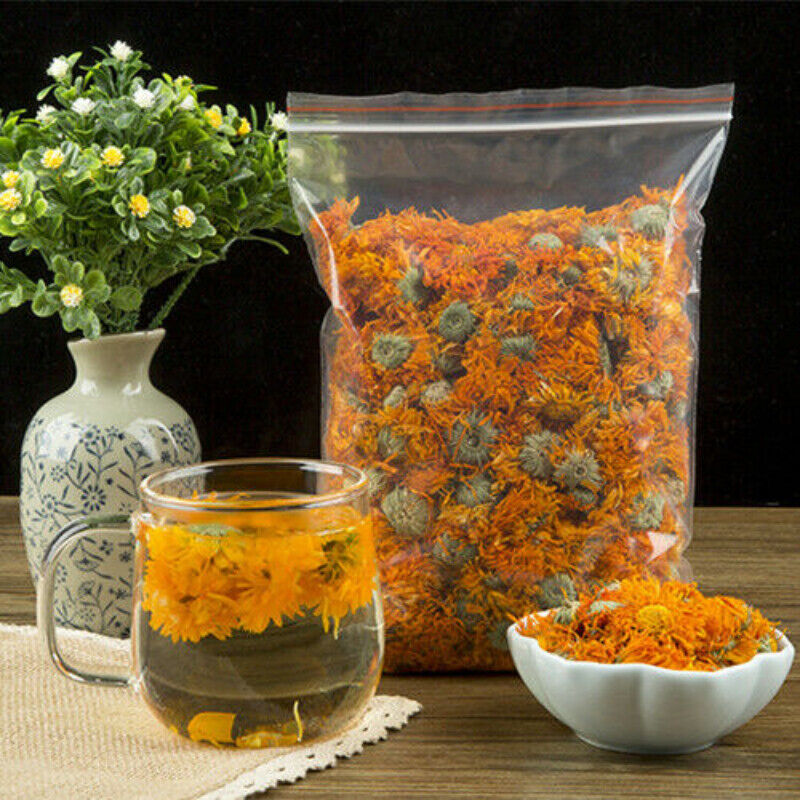 HelloYoung Chinese Marigold Tea Ecology Calendula Officinalis Tea Female Flower Herbal Tea