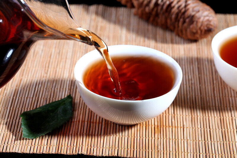 HelloYoung 200g Yunnan Pu-erh Tea Brick Menghai Ripe Tea Ripe Pu Aged Old Tea Black Tea