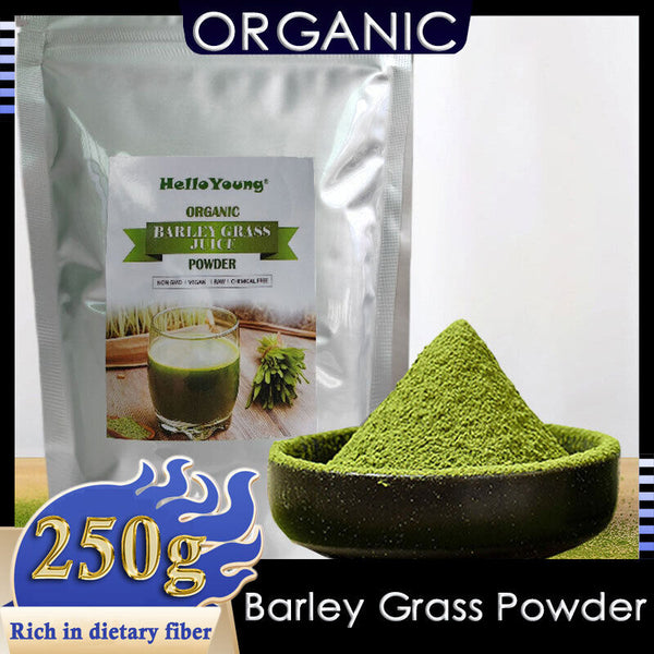 Organic Barley Grass Powder 250g Support Immune System and Digestion, Vegan