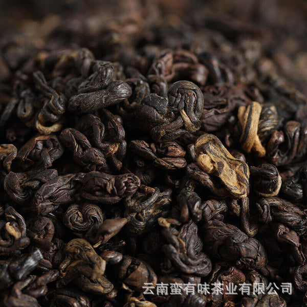 HelloYoung 500g Black Tea Yunnan Fengqing Dian Hong Kung Fu Black Tea Two Leaves Red Conch