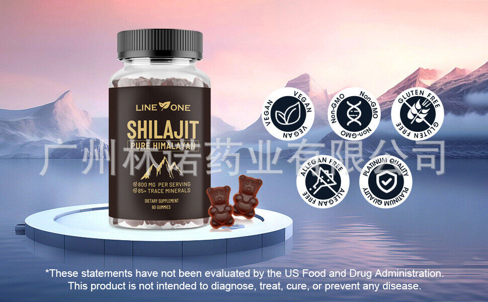 SHilajit Pure Himalayan Gummies-800mg High Ptency|60 Count