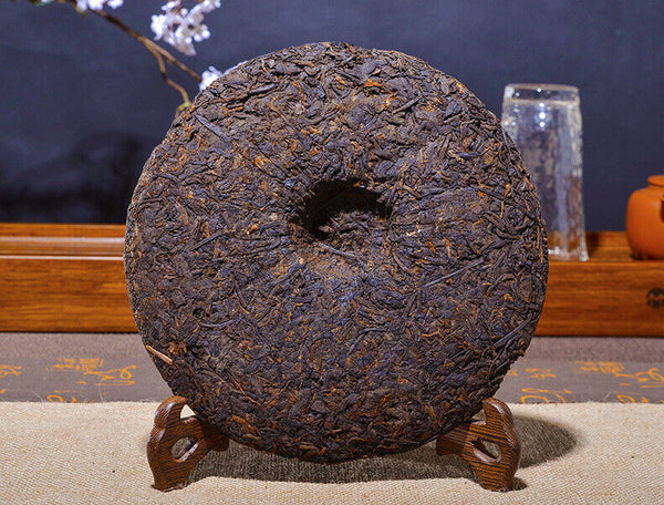 HelloYoung Pu'er Ripe Tea Cake Lao Banzhang Ripe Tea Cake Brown Mountain Ancient Tea Cake