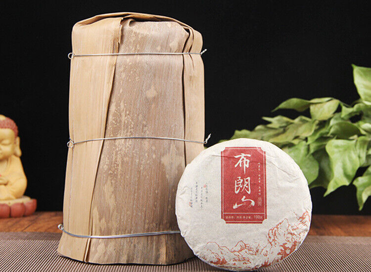 HelloYoung 100g Pu'er tea cake Brown Mountain seven cakes round tea ripening small cake tea