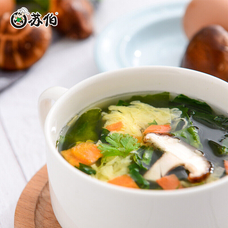 10 Packs Subo Instant Soup Egg Drop Soup Vegetable Soup Ready To Drink 苏伯速食汤蛋花汤 Secondary image
