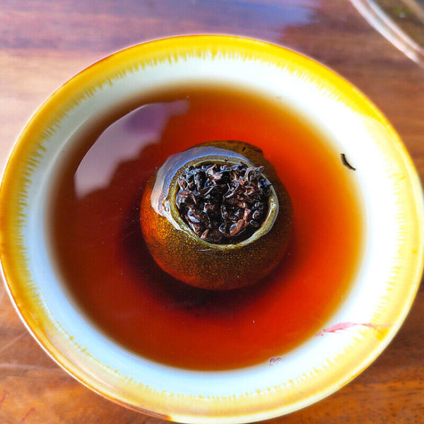 HelloYoung 500g Black Tea Xinhui Small Green Oranges Tangerine Peel Pu'er Cooked Tea