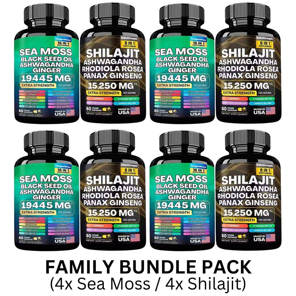 Natural Dynamic Vitality Bundle - Sea Moss Multivitamin & Shilajit Power Combo Secondary image