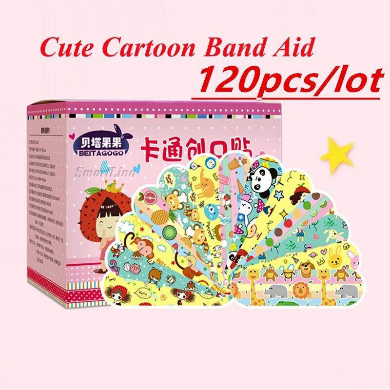 Ka Tong Chuang Ke Tie Beng Dai Fang Shui Zhi Xue卡通创可贴绷带防水止血绷带透气贴片120 件装 Main image