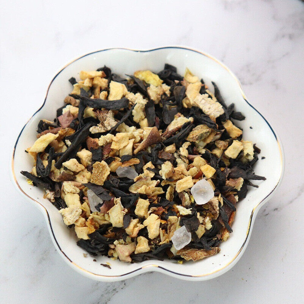 Apple Pear Black Fruit Tea Blend Hot Brewing Natural Sweet Flavor Loose Leaf Secondary image