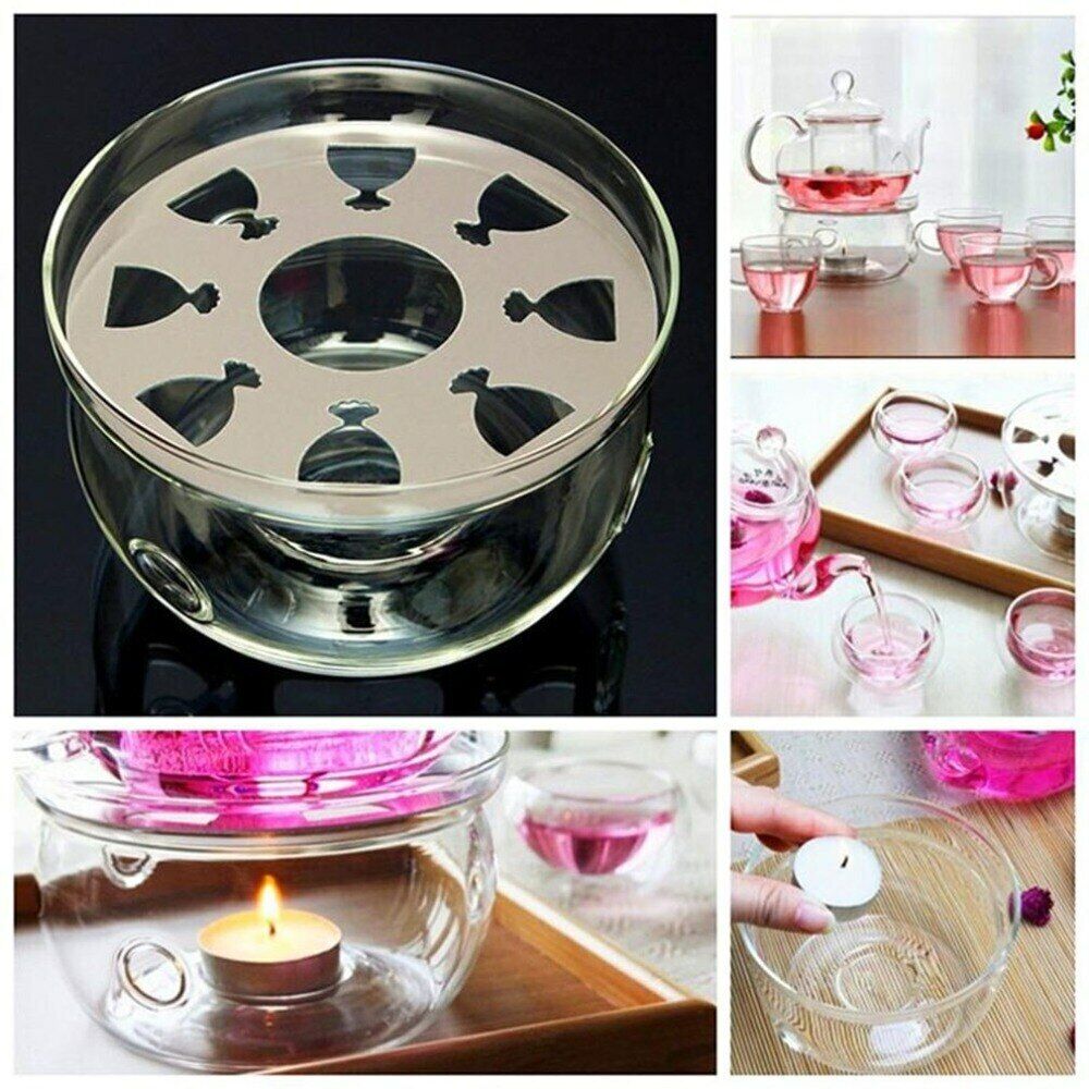 Teapot Warmer Base Clear Teapot Holder Glass Teapot Warmer Teapot Candle Warmer