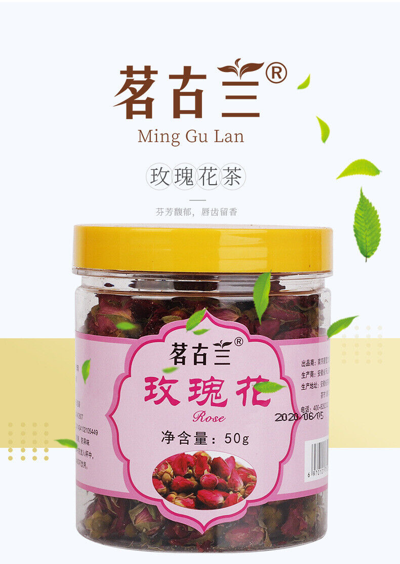 Scented Tea, Roses Tea, Dried Herb Tea Roses, Double Petals, Round Canned Roses