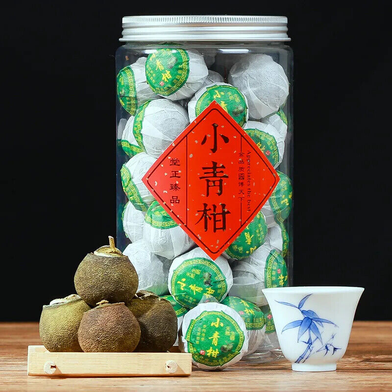 HelloYoung Dried Tangerine Cooked Puer peel ripe puer natural plant tea Xiao Qinggan 250g