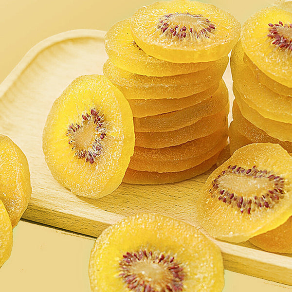 Shaanxi Yellow Kiwi Dried Fruit: 100g Golden Kiwi Snack, Bulk