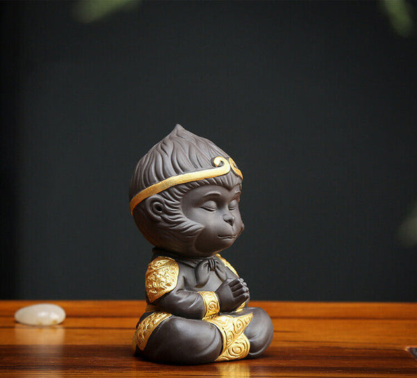 Tea Pets Chinese Purple Tea Pet Clay Kung Fu Tea Set Monkey King Tea Accessories