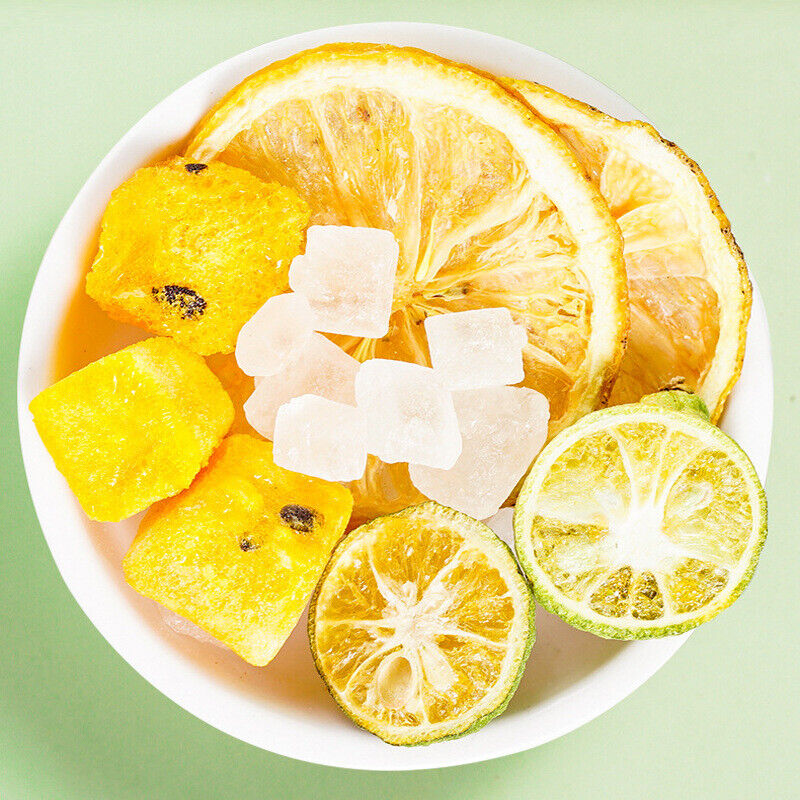 Green Tangerine Lemon Passion Fruit Tea Summer Cold Brew Fruit Tea