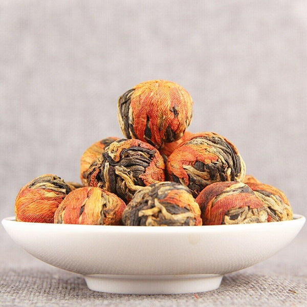 Yunnan Fengqing Black Tea 100g Handmade Lily Hydrangea Ball