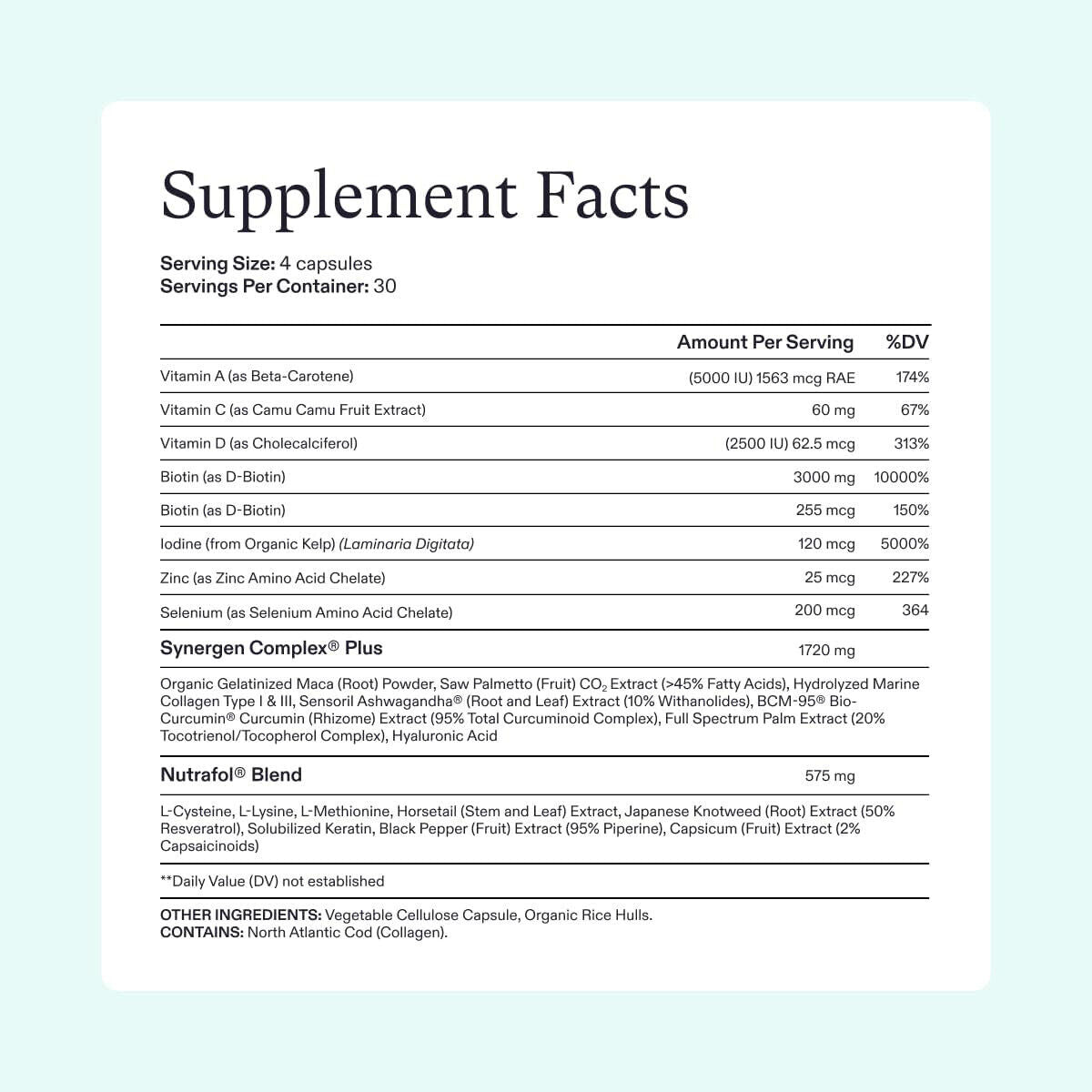MEN HAIR GROWTH NUTRACEUTICAL Hair Growth Vitamins For Men-Anti Hair Loss Pills