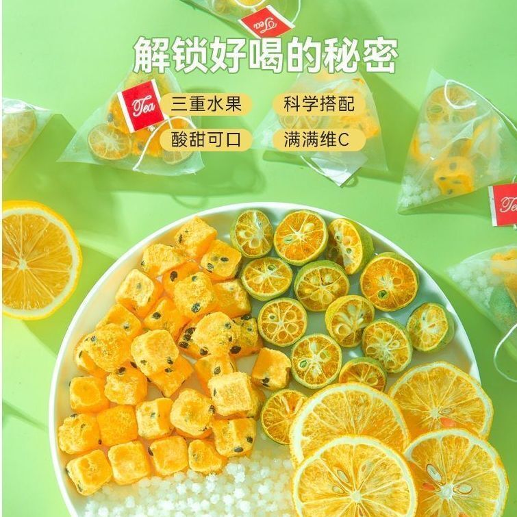 Lime Lemon Passion Fruit Tea Blend Flavor Combination Tea