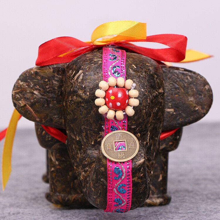 HelloYoung Ruyi auspicious craft tea three-dimensional tea carving small elephant ornaments