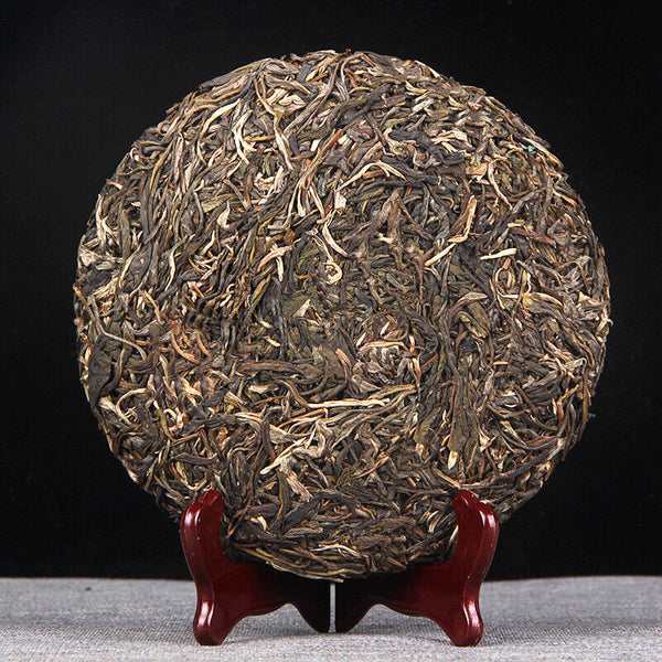 HelloYoung 357g Yunnan Puer Raw Tea 普洱生茶 古六大茶山之首革登青饼早春古树茶生普357g