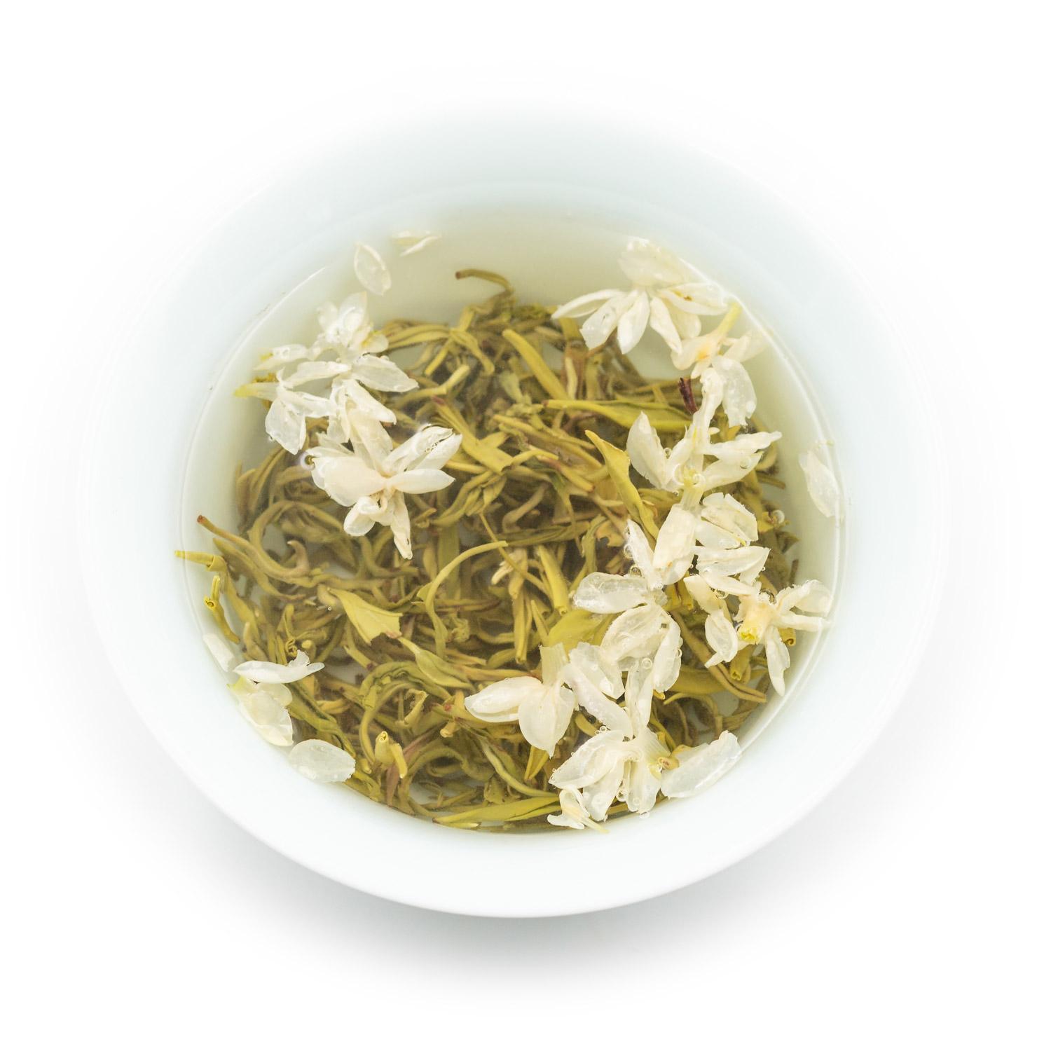 Yuqian 1st Grade Chinese Moli Hua Cha,Bi Tan Piao Xue Jasmine Green Tea Main image