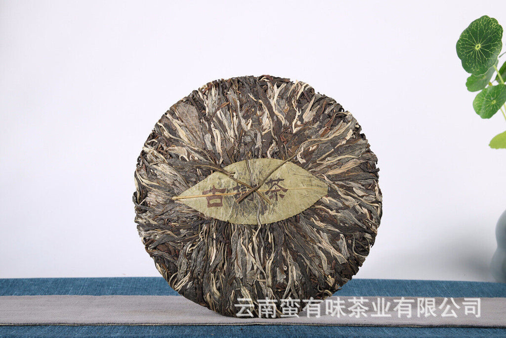 HelloYoung 357g Yunnan Pu'er tea leaves Menghai Da Shu tea Putzi tea cake Pu'er raw tea