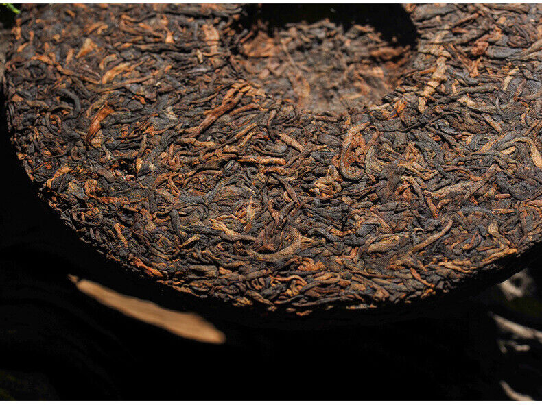 HelloYoung 357g Brown Mountain Ancient Tree Ripe Tea Cake Yunnan Pu'er Ripe Tea
