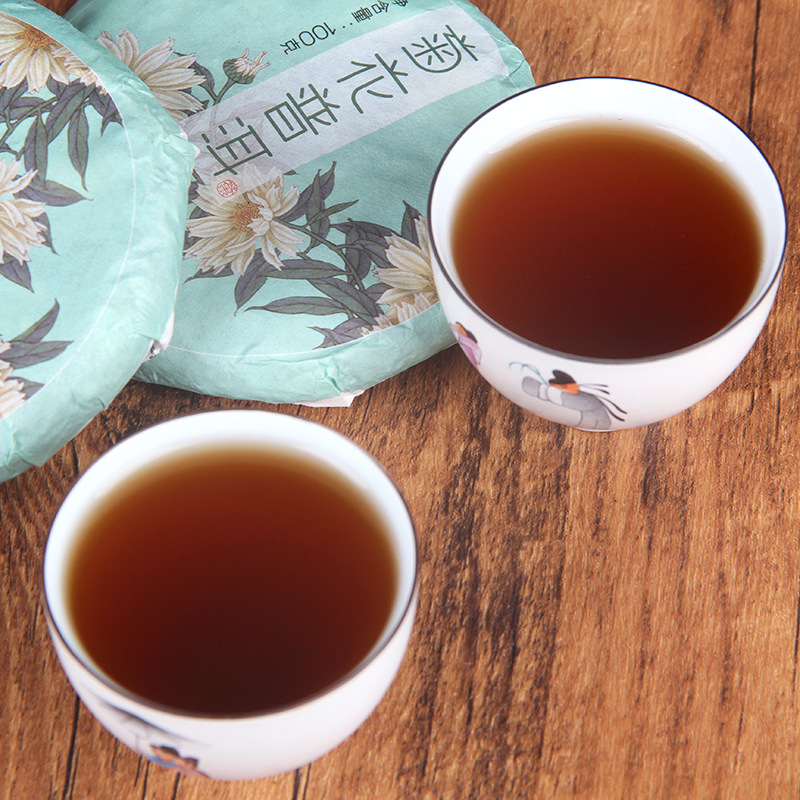 Organic Ripe Pu-erh Tea Chrysanthemum Pu-erh Tea Gift Tea Health Care