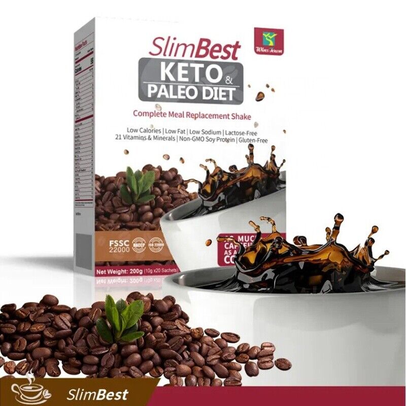 Keto Coffee Paleo Diet Complete Meal Replacement Shake Instant Coffee 10g*20bags