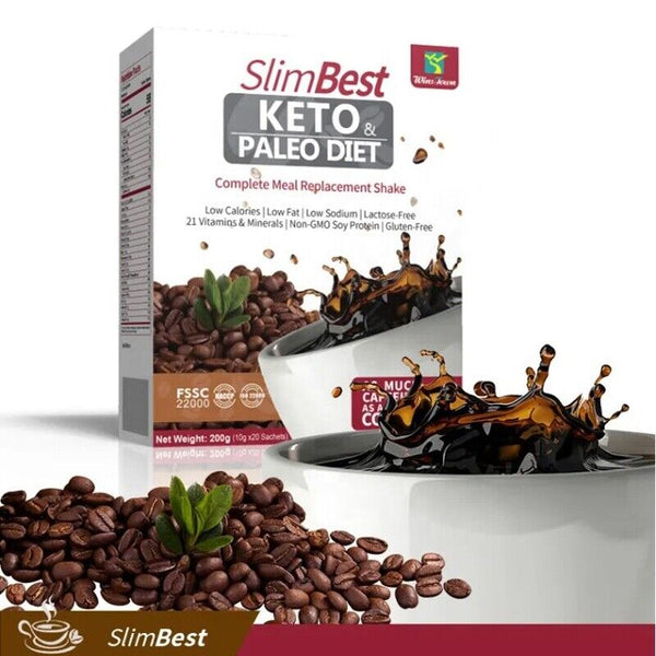 Keto Coffee Paleo Diet Complete Meal Replacement Shake Instant Coffee 10g*20bags