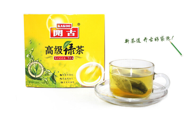 HelloYoung Double Piece 100 Premium Green Tea Double Chamber Bag Tea 220g