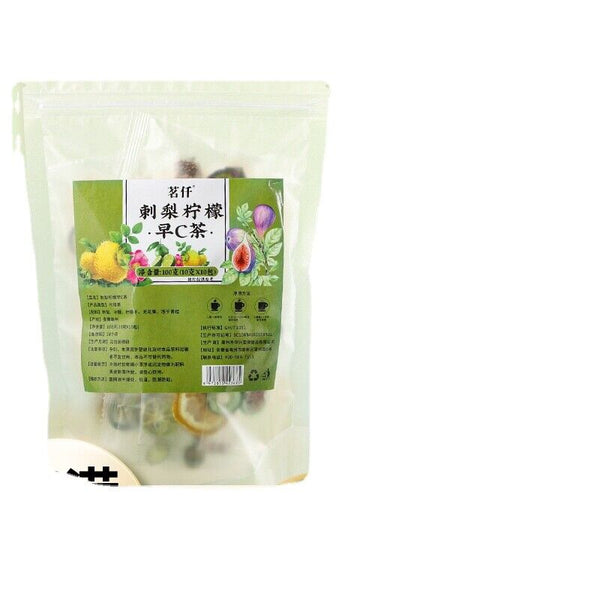 Morning C evening A prickly pear lemon blackberry rose black wolfberry bag tea