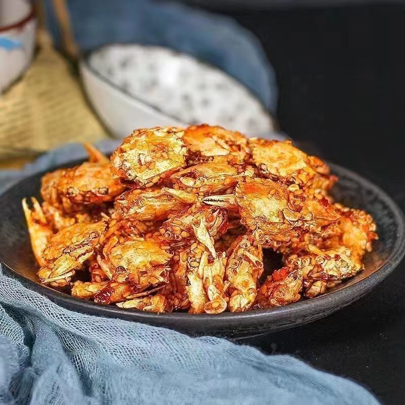 Sweet & Spicy Crispy Dried Baby Crab Spicy Baby Crab Seafood Snacks Instant