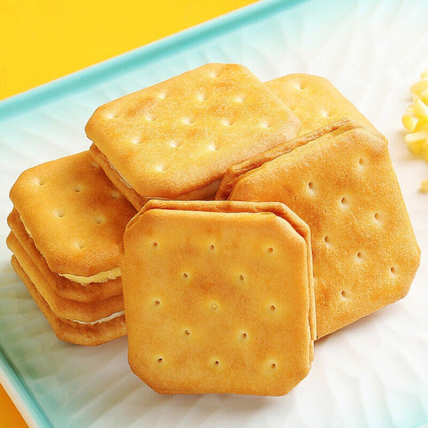 Cheese Lemon Filled Biscuits Creamy Citrus Snack for Kids Adults