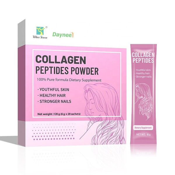 Kollagen Peptide Pulver Drink Whitening Glow Enzyme Proteine Pulver 6g*20bags